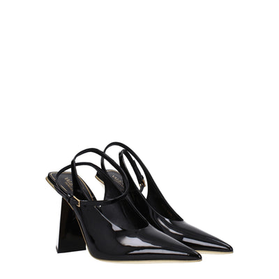 Valentino Garavani Schwarze Ledersandalen