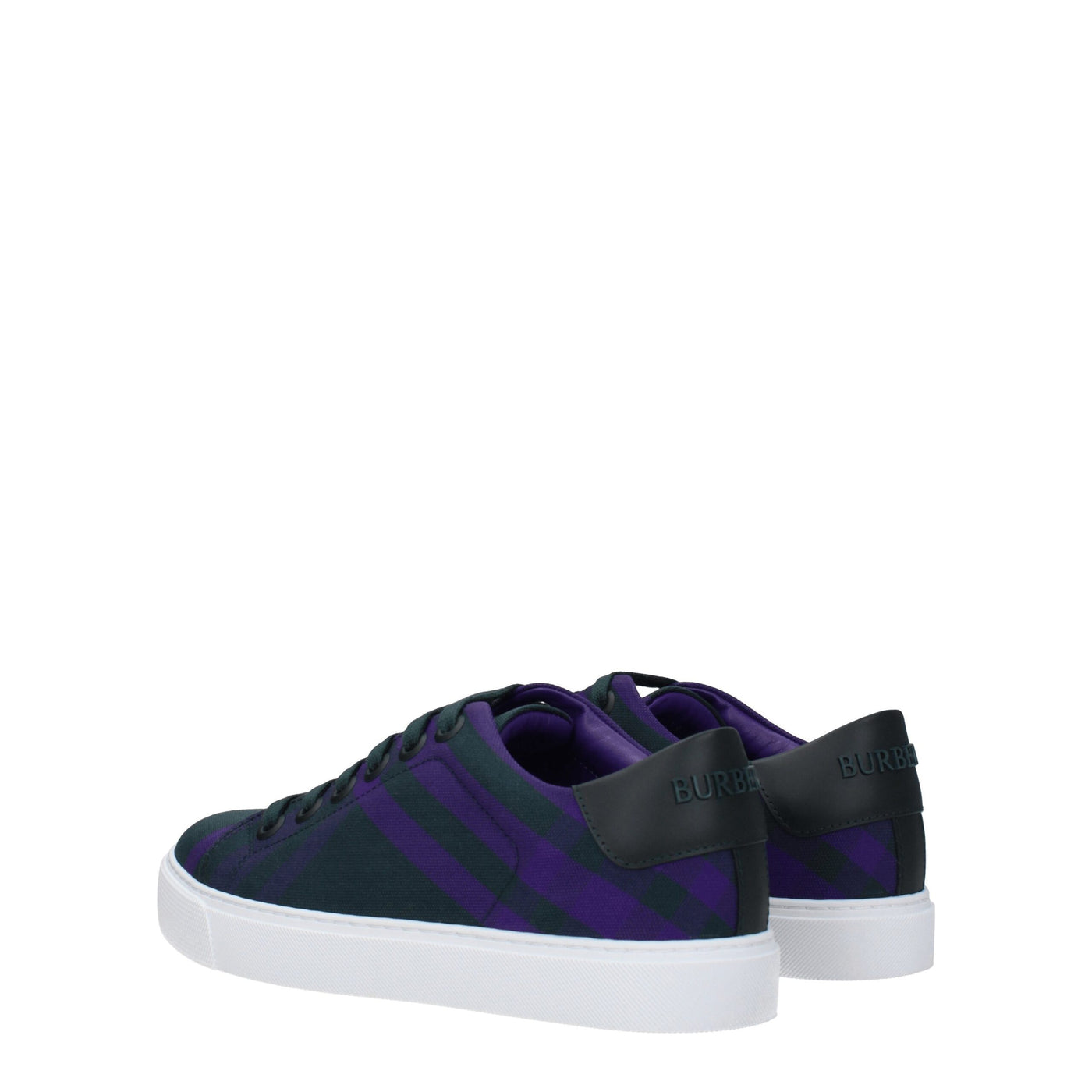 Burberry Grüne Stoff-Sneakers