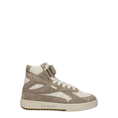 Palm Angels Beigefarbene Leder-High-Tops