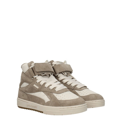 Palm Angels Beigefarbene Leder-High-Tops