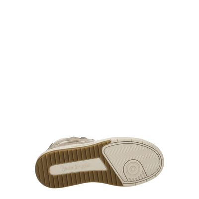 Palm Angels Beigefarbene Leder-High-Tops