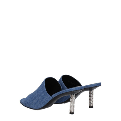 Givenchy Blaue Stoffplattformen
