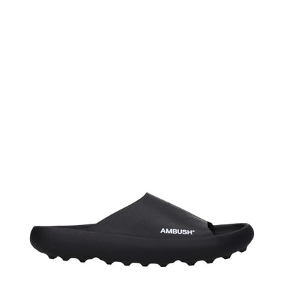 Ambush Schwarz Baumwolle Hausschuhe Sandalen