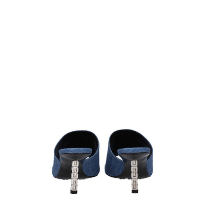 Givenchy Blaue Stoffplattformen