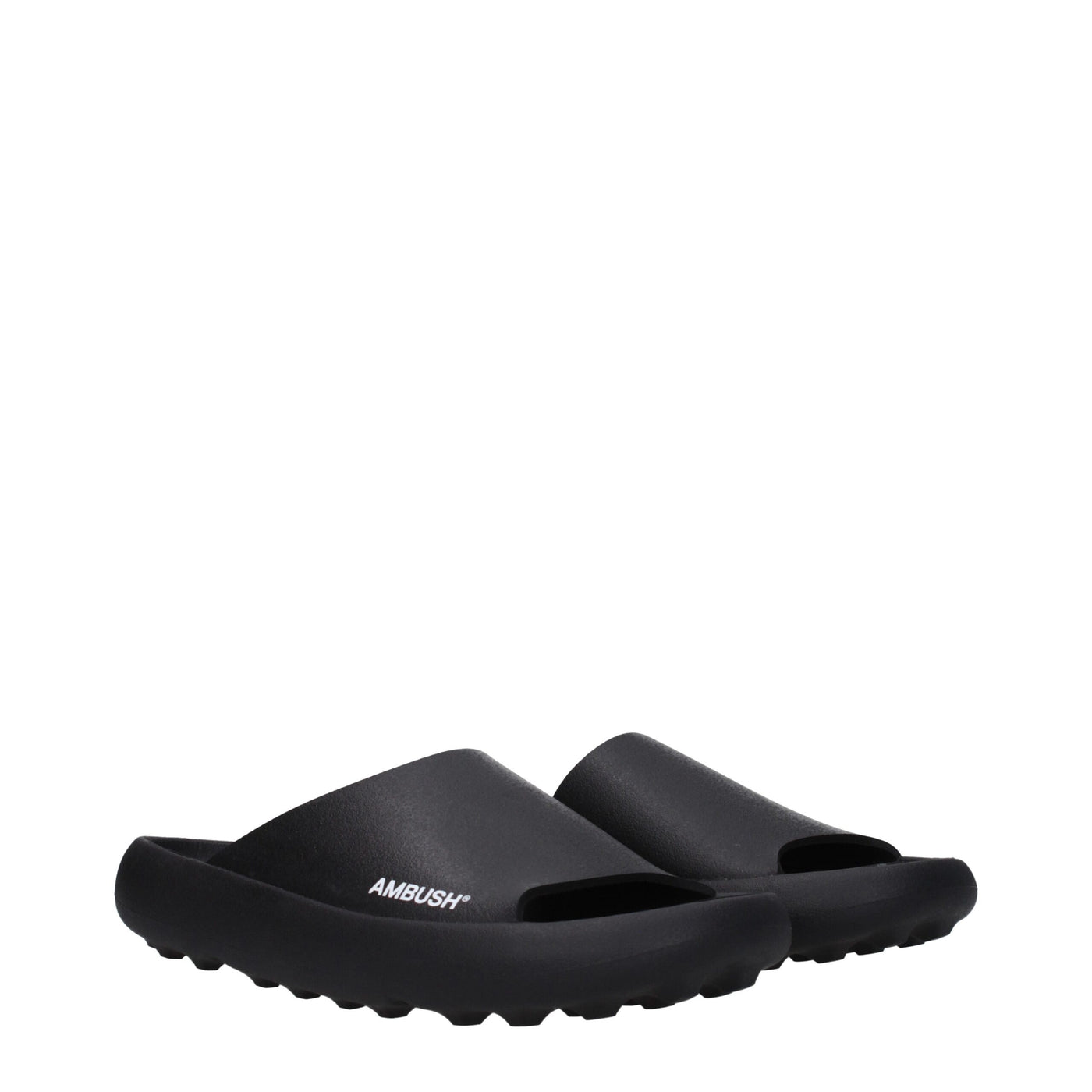 Ambush Schwarz Baumwolle Hausschuhe Sandalen