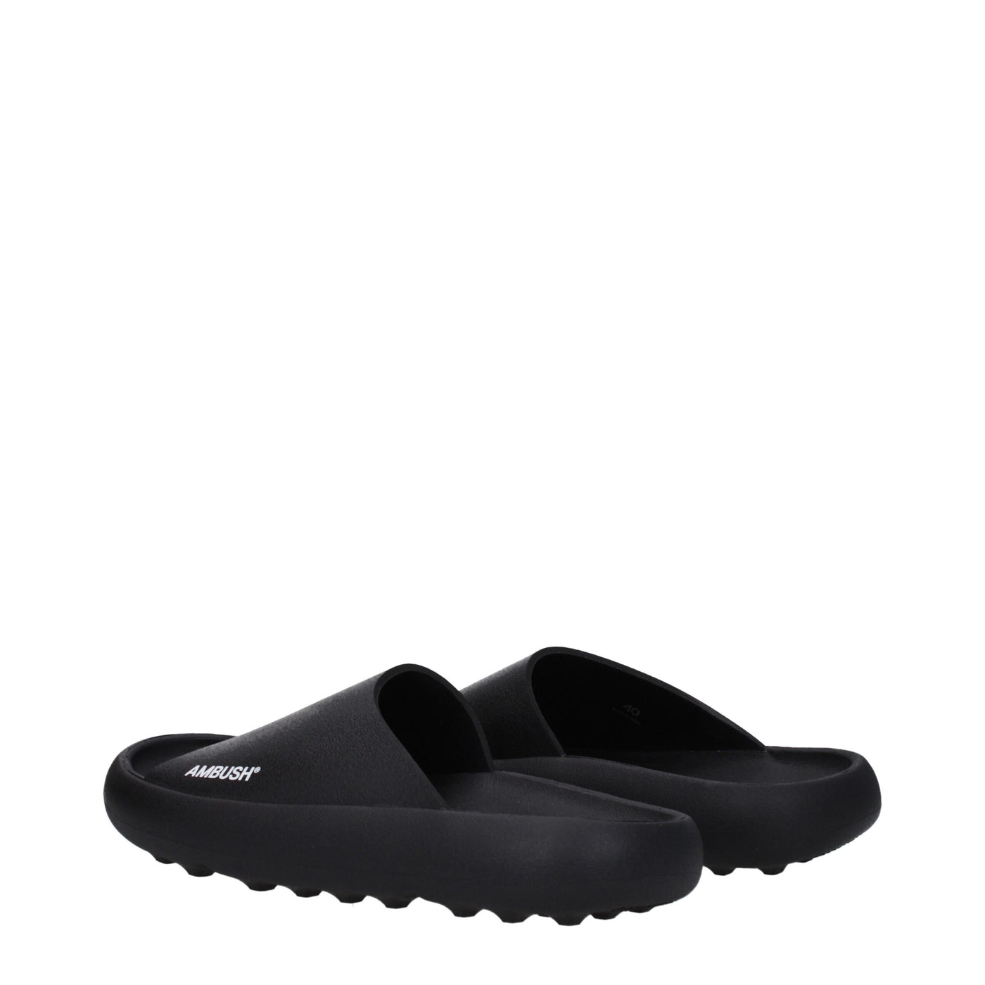 Ambush Schwarz Baumwolle Hausschuhe Sandalen