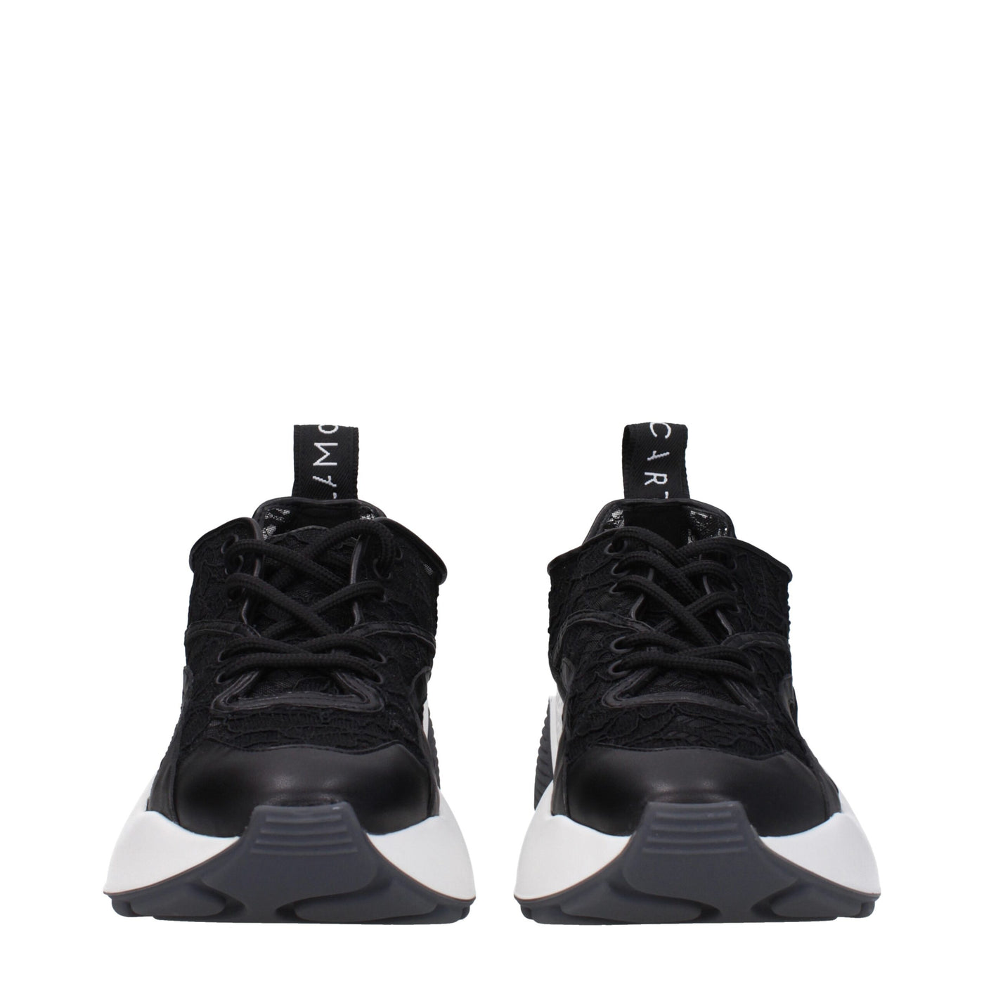 Stella McCartney Schwarzer Stoff Chunky Sneakers