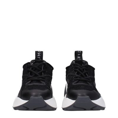 Stella McCartney Schwarzer Stoff Chunky Sneakers