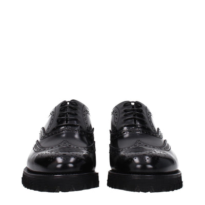 Church's Schwarze Leder Oxfords und Derbies