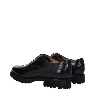 Church's Schwarze Leder Oxfords und Derbies