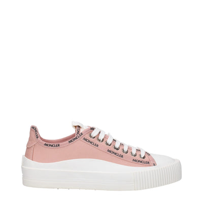 Moncler Rosa Stoff Low Tops