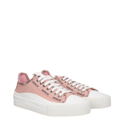 Moncler Rosa Stoff Low Tops
