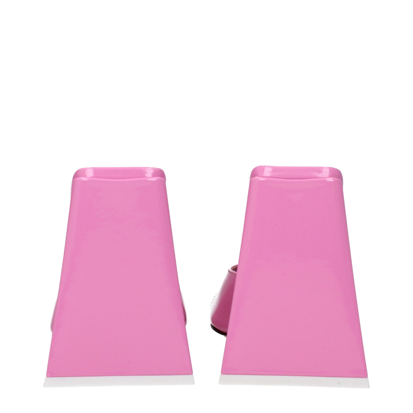 The Attico Rosa Leder-Plateaus