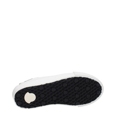Moncler Weiße Stoff-Low Tops
