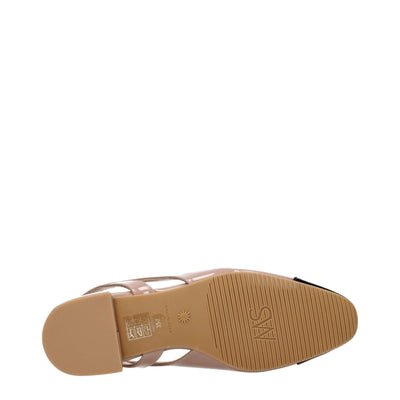 Stuart Weitzman Rosa Leder-Ballettflaschen