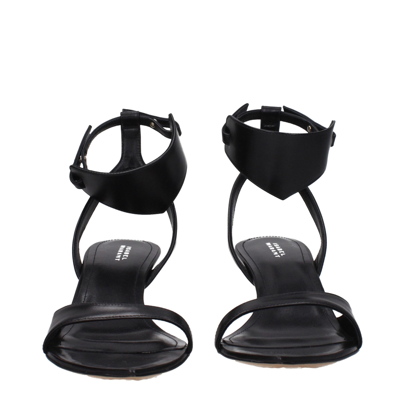 Isabel Marant Flache Sandalen aus schwarzem Leder