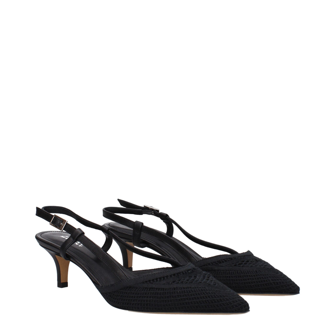 Isabel Marant Schwarze Stoffpumps mit mittlerem Absatz