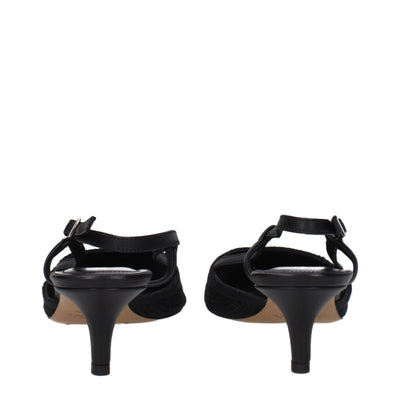 Isabel Marant Schwarze Stoffpumps mit mittlerem Absatz
