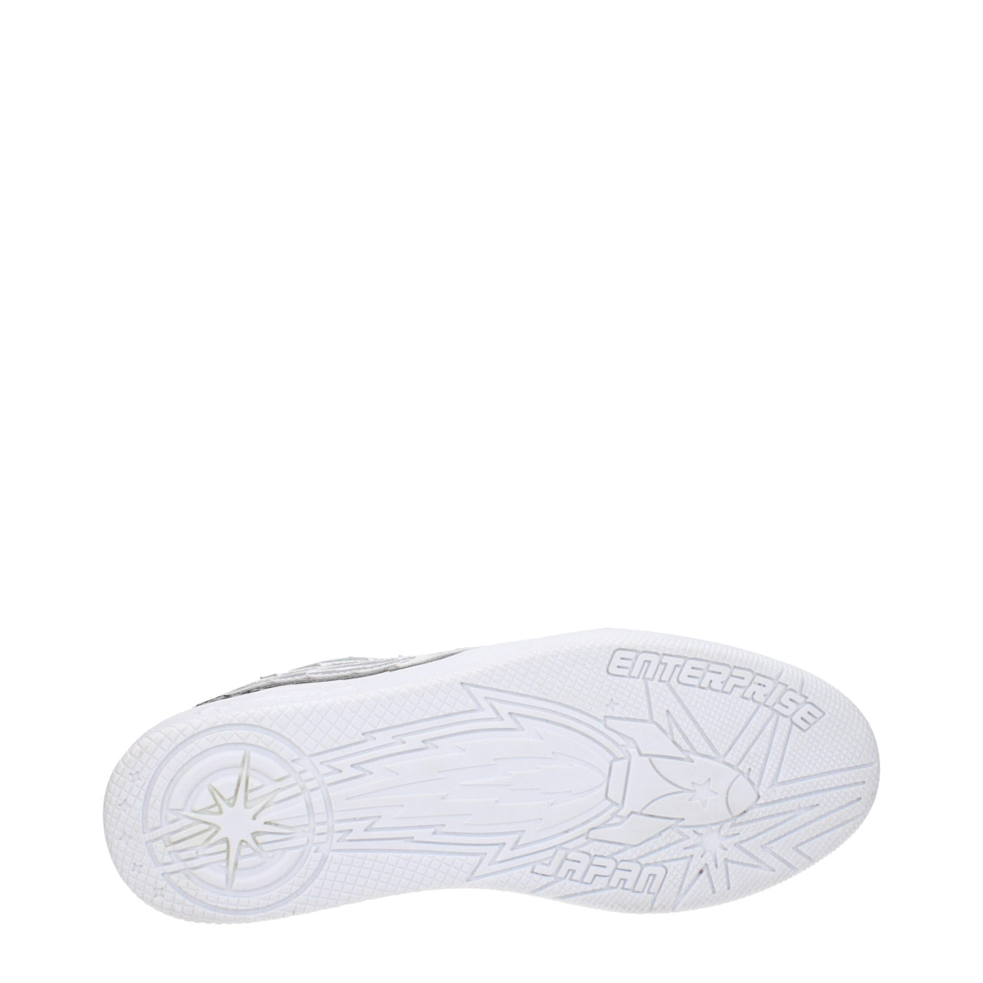 Enterprise Japan Weißes Leder Sportliche Turnschuhe