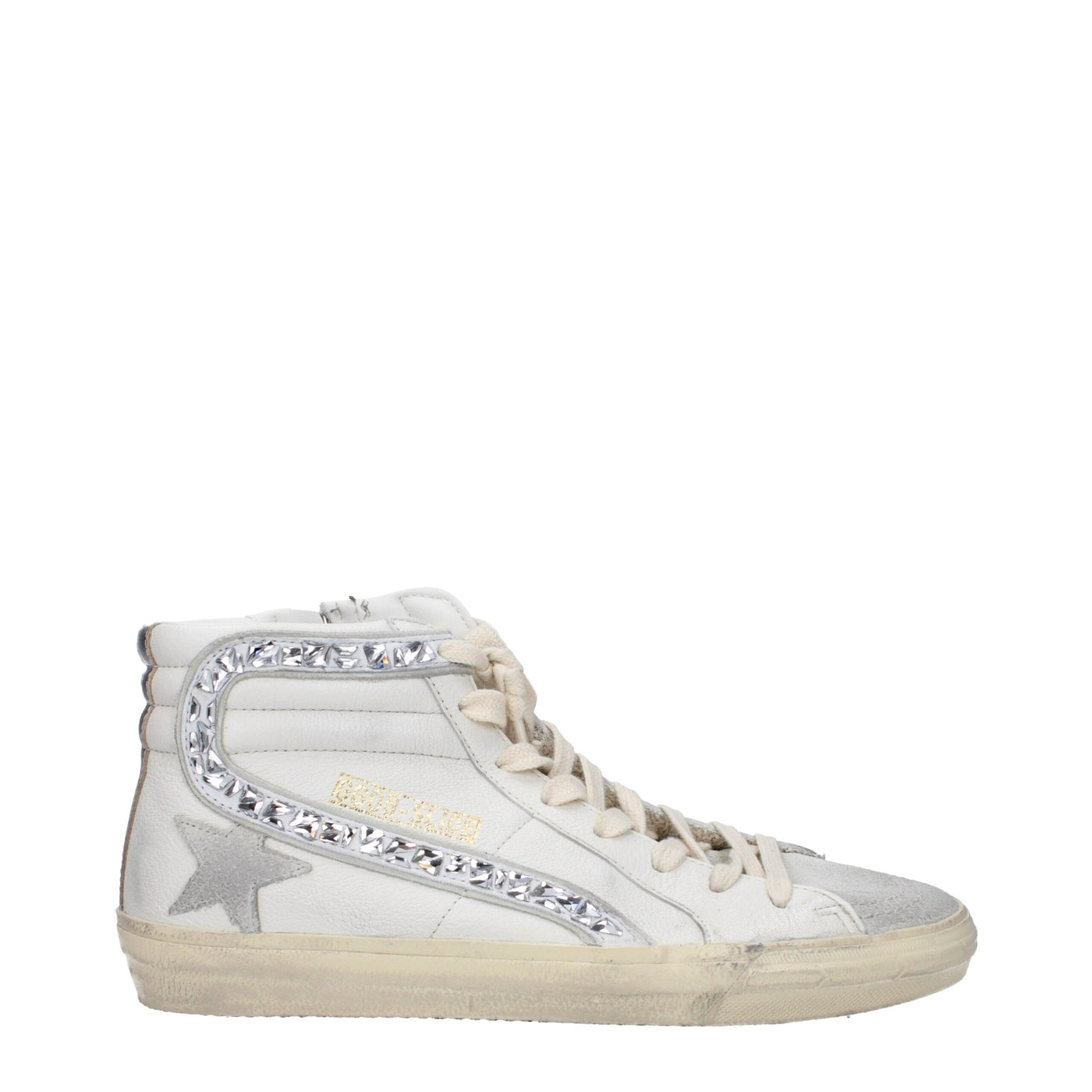 Golden Goose Weiße Leder-High-Tops