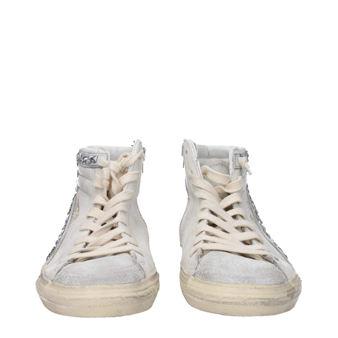 Golden Goose Weiße Leder-High-Tops