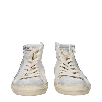 Golden Goose Weiße Leder-High-Tops
