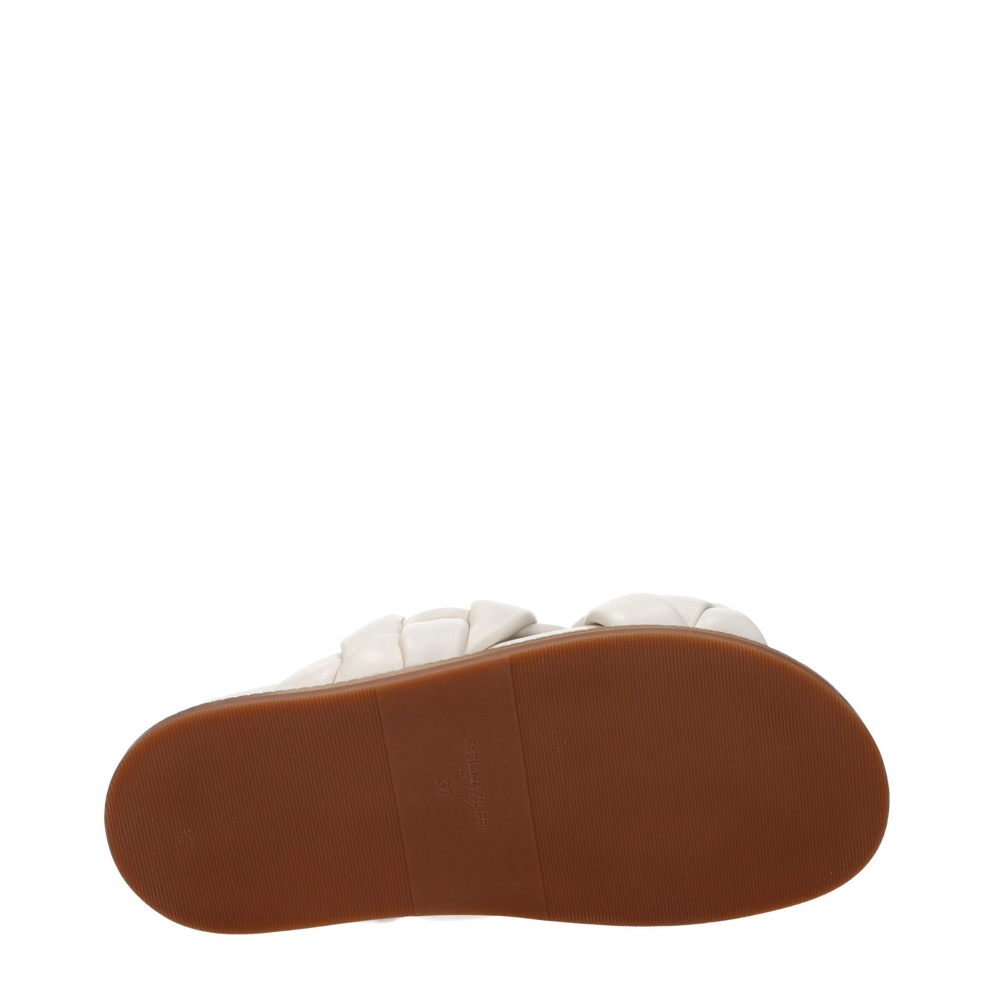 Fabiana Filippi Beige Leder Pantoffeln Sandalen
