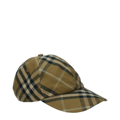 Burberry Grüne Baumwollmützen (Baseballmütze)