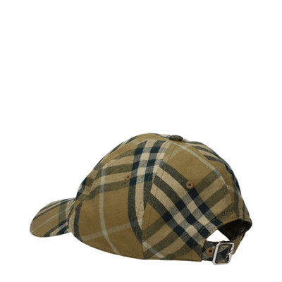 Burberry Grüne Baumwollmützen (Baseballmütze)