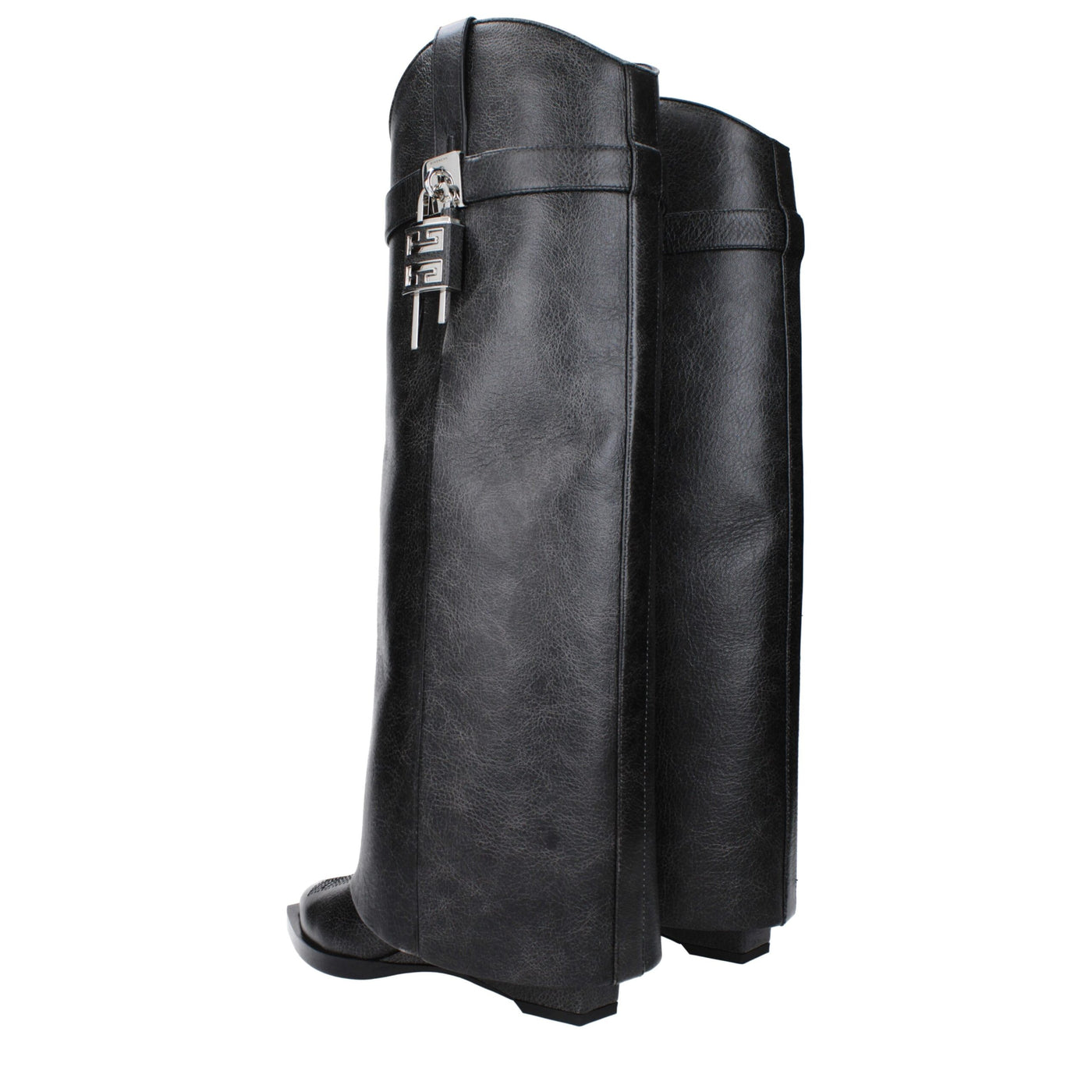 Givenchy Schwarze Lederstiefel