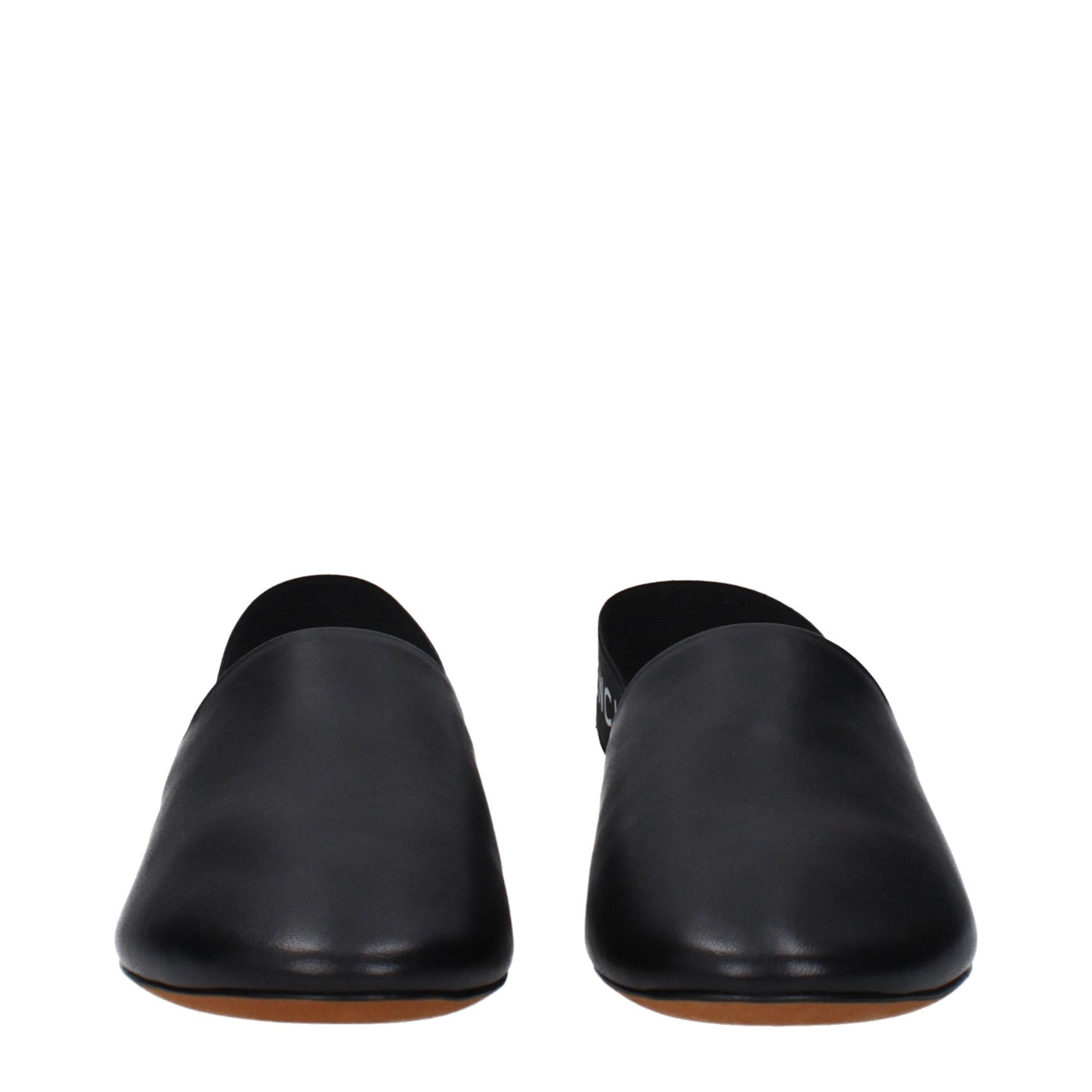 Givenchy Schwarze Leder Pantoletten