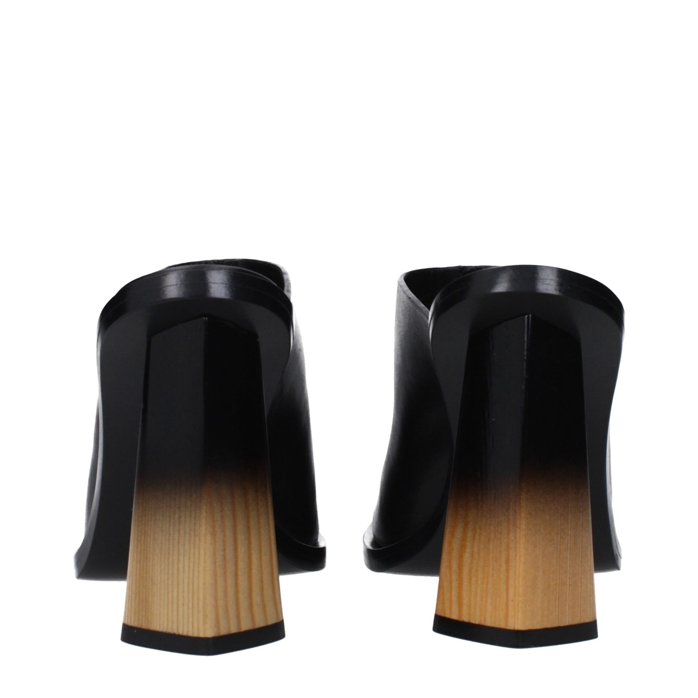 Givenchy Schwarze Leder Pantoletten