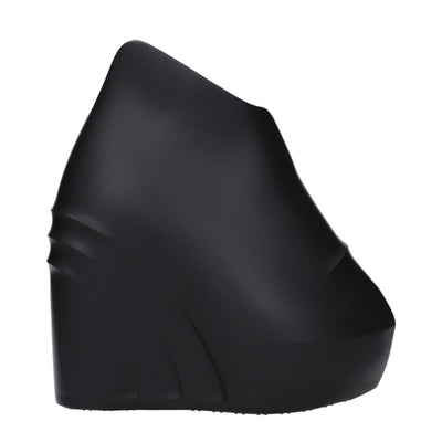 Givenchy Schwarze Keilsandalen aus Baumwolle