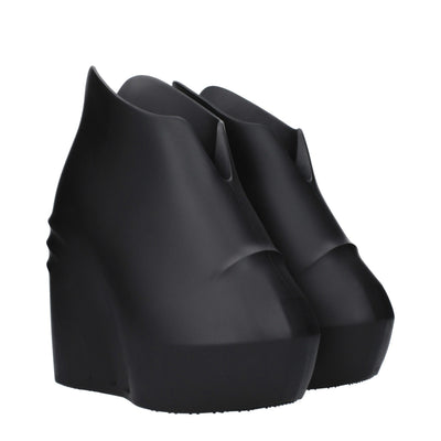 Givenchy Schwarze Keilsandalen aus Baumwolle