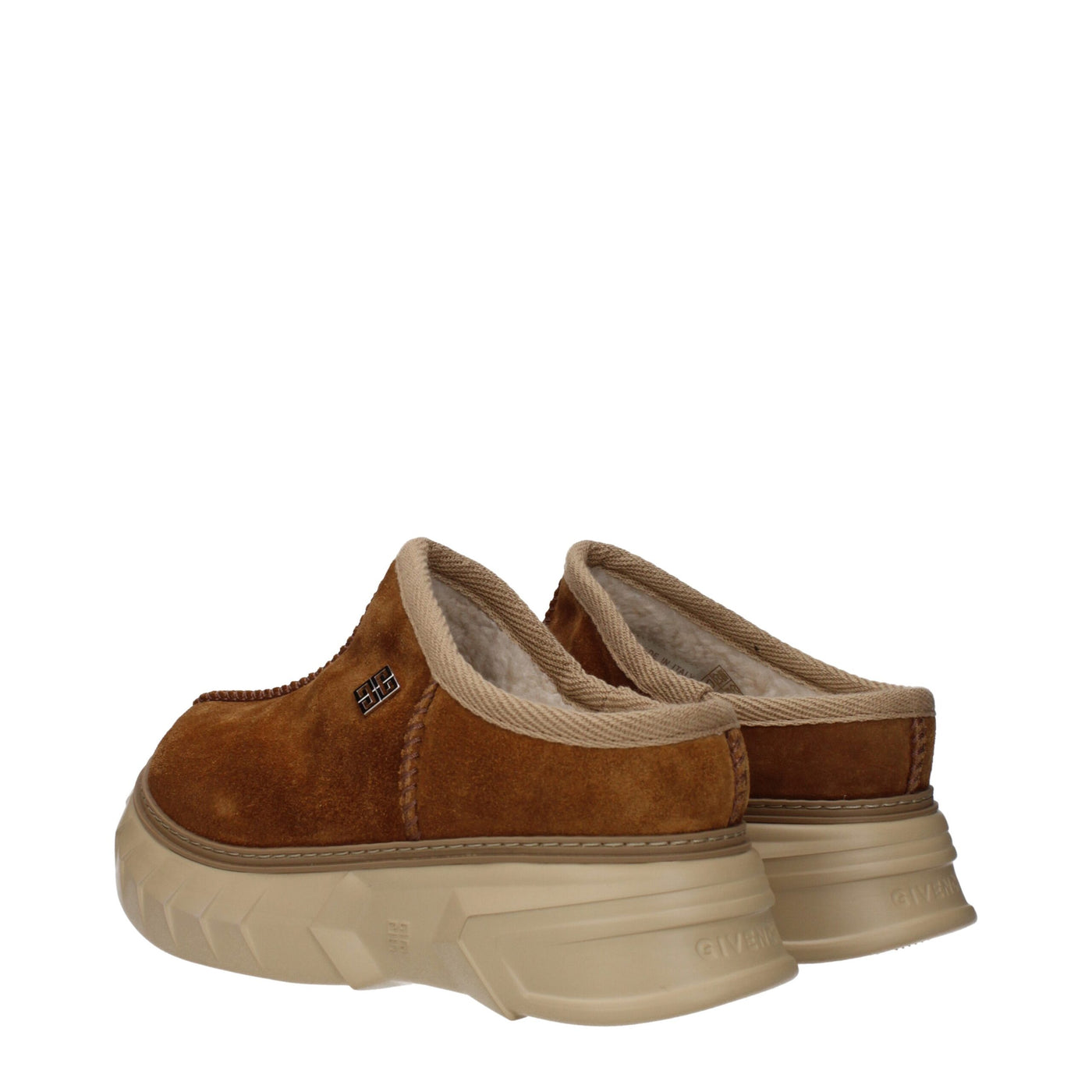 Givenchy Braune Lederpantoffeln Sandalen