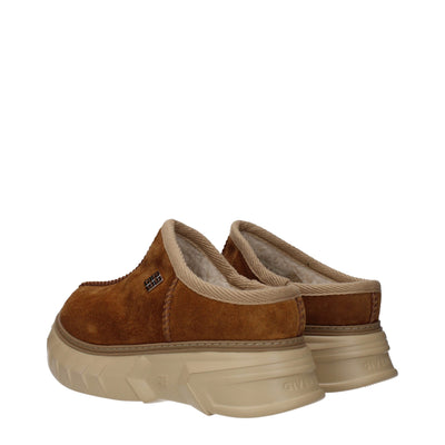 Givenchy Braune Lederpantoffeln Sandalen