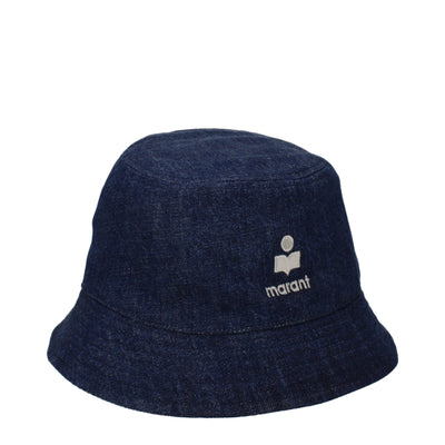 Isabel Marant Blaue Baumwoll-Eimerhüte