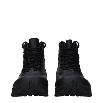 Givenchy Schwarze Baumwollstiefeletten