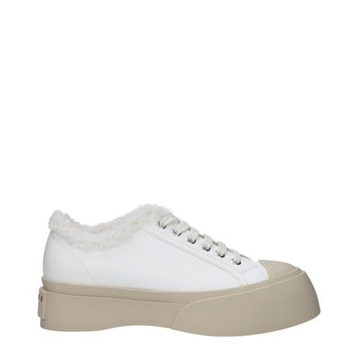 Marni Weiße Leder-Low Tops