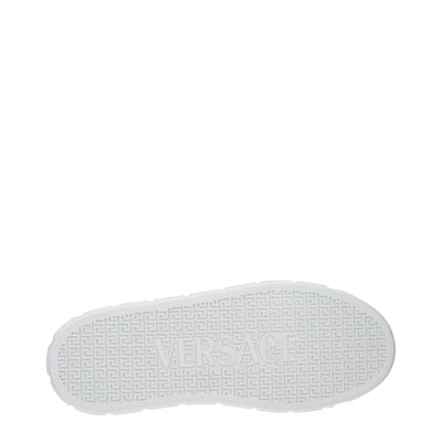 Versace Weiße Leder-Low Tops