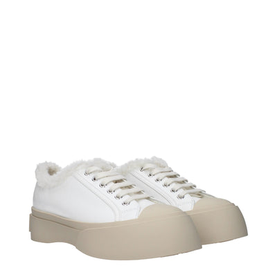 Marni Weiße Leder-Low Tops