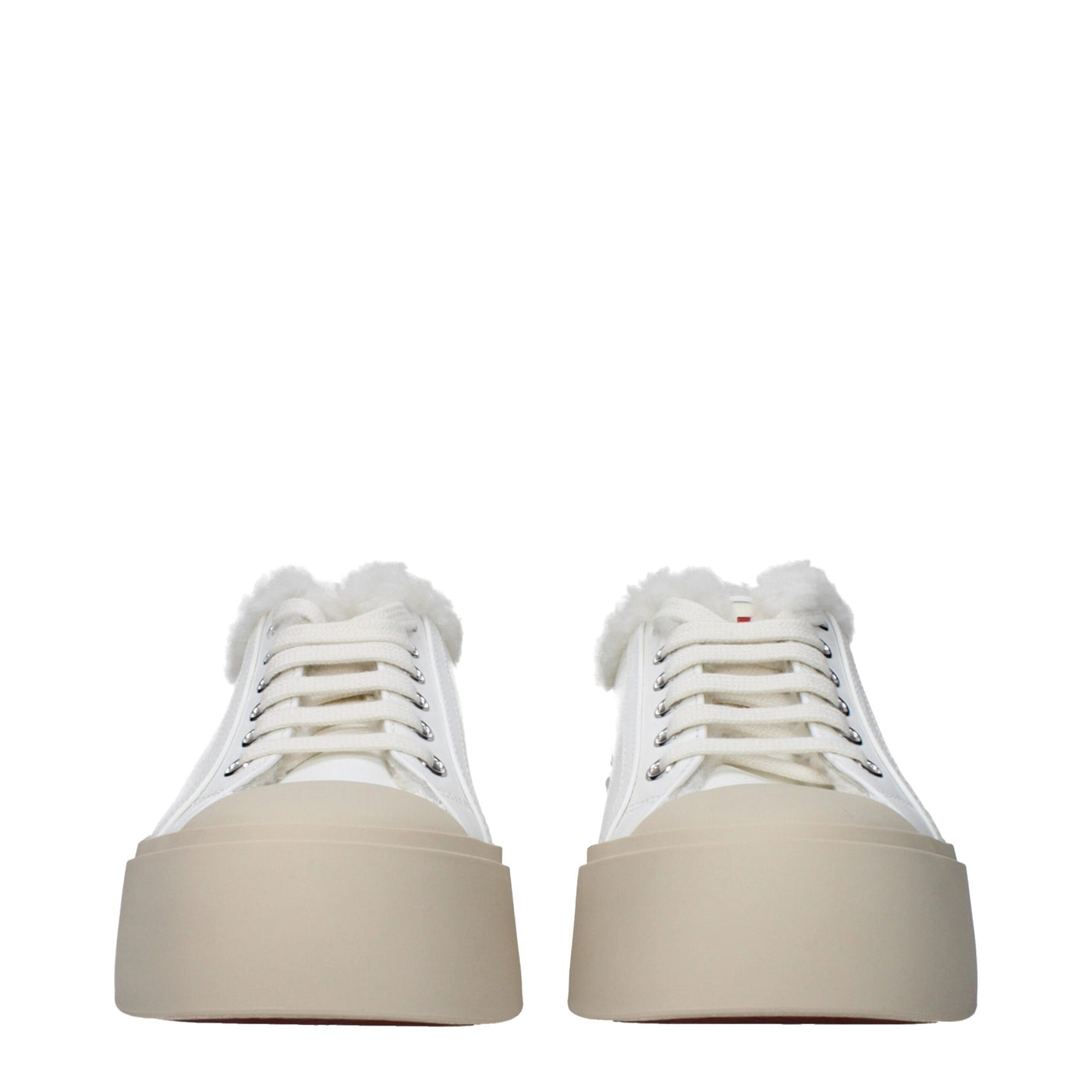 Marni Weiße Leder-Low Tops