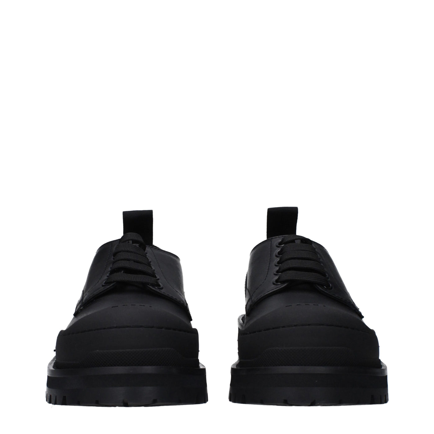 Marni Schwarze Leder Oxfords und Derbies