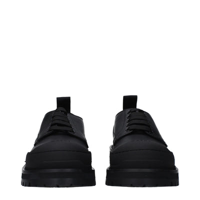 Marni Schwarze Leder Oxfords und Derbies