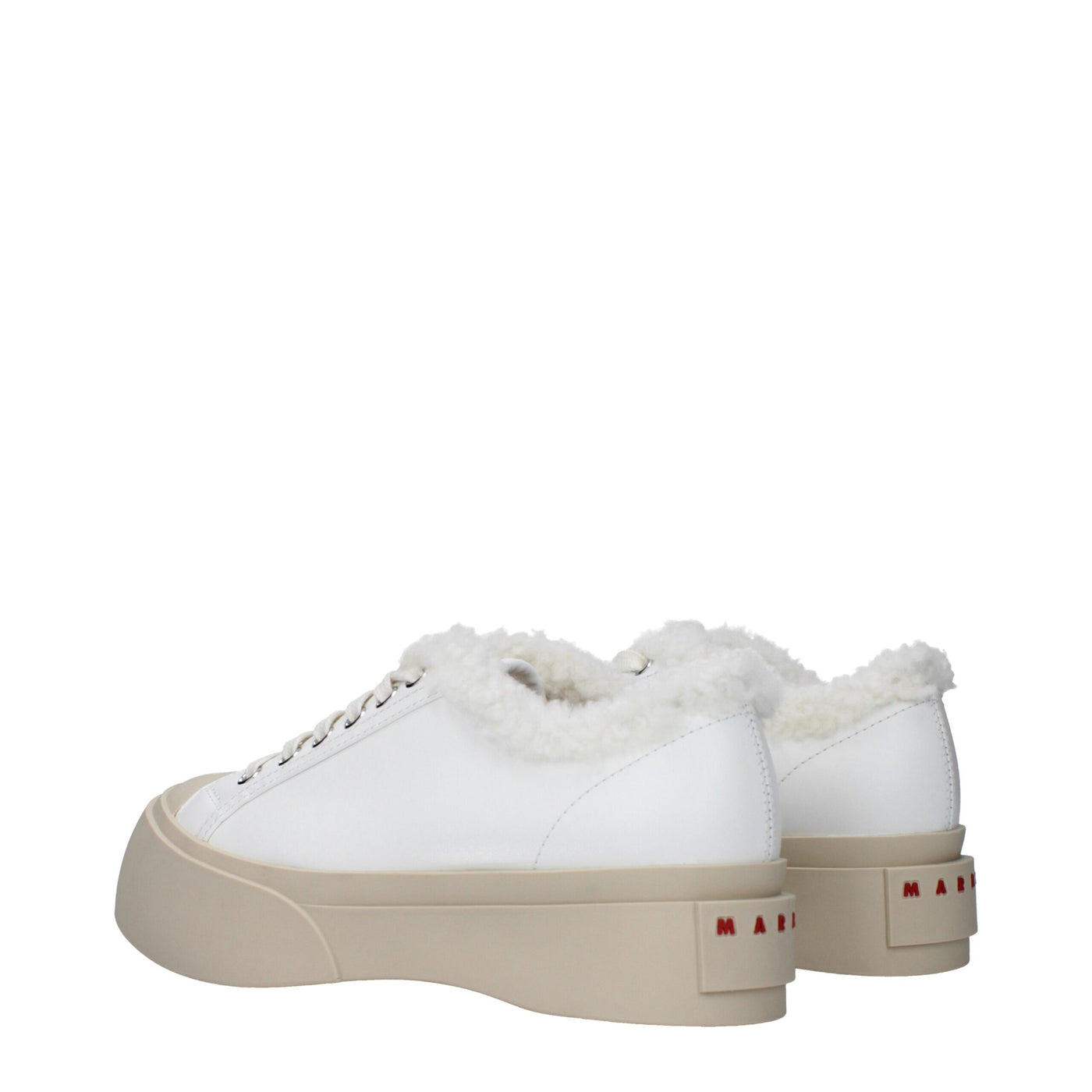 Marni Weiße Leder-Low Tops