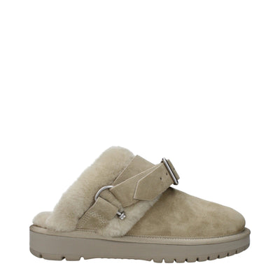 Burberry Grüne Lederpantoffeln Sandalen
