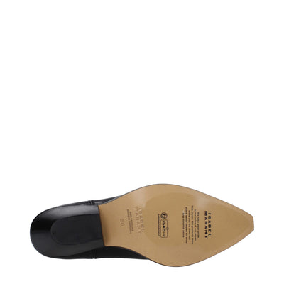 Isabel Marant Schwarze Lederstiefeletten