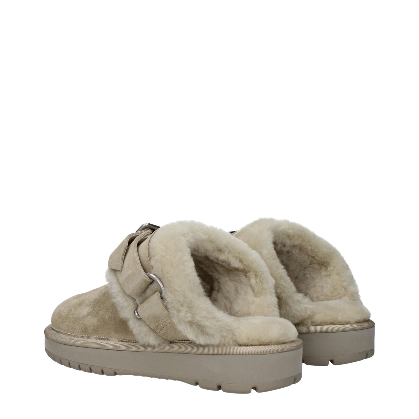 Burberry Grüne Lederpantoffeln Sandalen