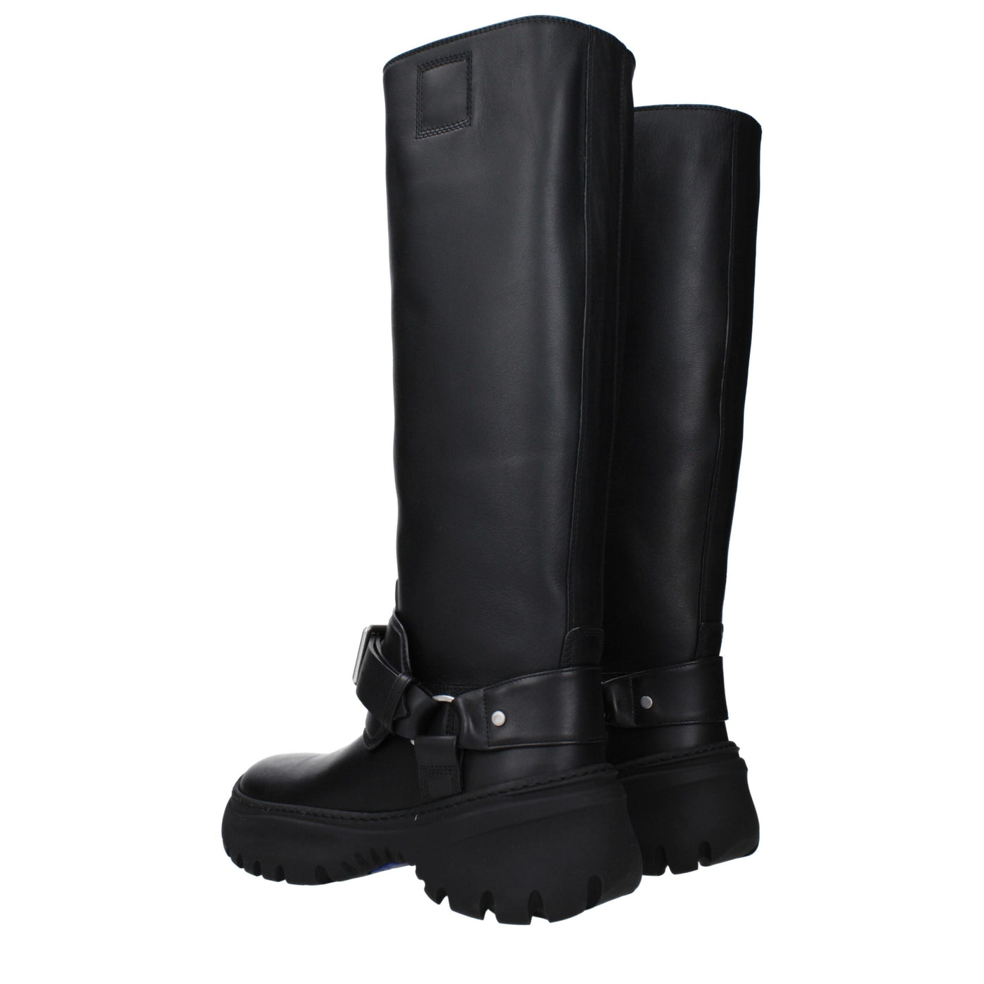 Burberry Schwarze Lederstiefel