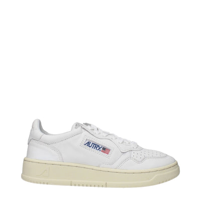 Autry Weiße Leder-Low Tops